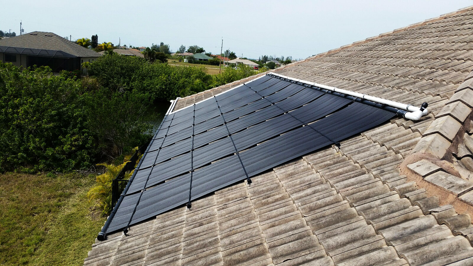 Solar Pool Heating Installation Photo Florida Solar Design Group